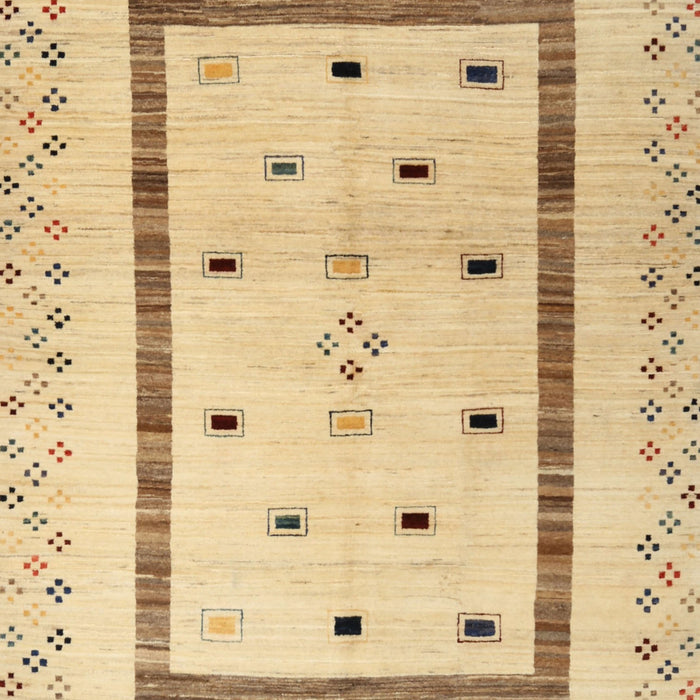 Machine Washable Contemporary Metallic Gold Rug, wshcon1512