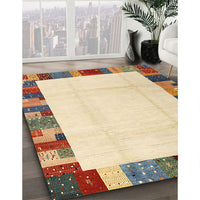 Contemporary Sun Yellow Solid Rug, con1513