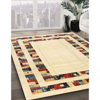 Contemporary Sun Yellow Solid Rug, con1514