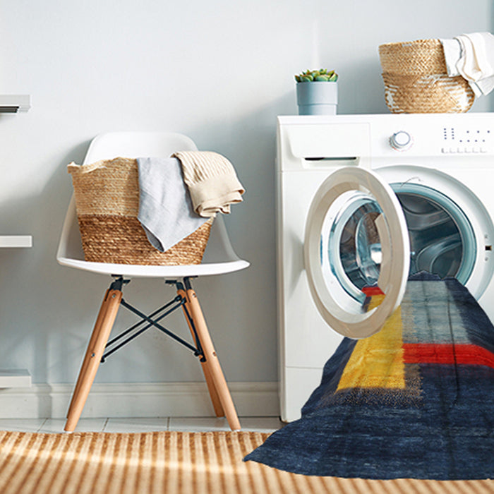 Machine Washable Contemporary Sage Green Rug in a Washing Machine, wshcon1515