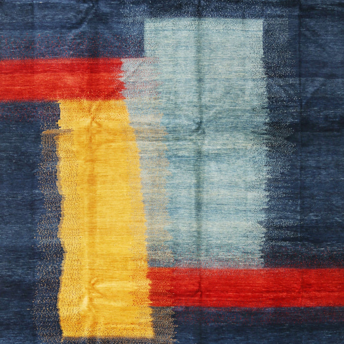 Machine Washable Contemporary Sage Green Rug, wshcon1515