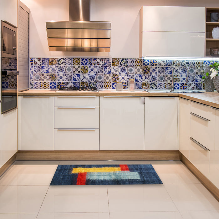 Machine Washable Contemporary Sage Green Rug in a Kitchen, wshcon1515