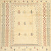 Sideview of Machine Washable Contemporary Sun Yellow Rug, wshcon1516