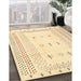 Machine Washable Contemporary Sun Yellow Rug in a Family Room, wshcon1516