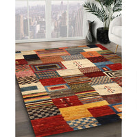 Contemporary Red Modern Rug, con1519