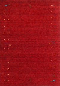 Machine Washable Contemporary Brown Red Rug, wshcon151