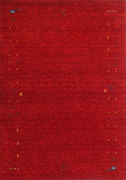 Contemporary Brown Red Modern Rug, con151