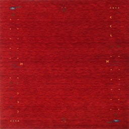 Sideview of Machine Washable Contemporary Brown Red Rug, wshcon151