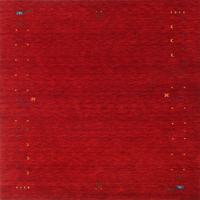 Sideview of Machine Washable Contemporary Brown Red Rug, wshcon151