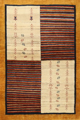 Contemporary Brown Red Modern Rug, con1520