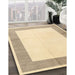 Machine Washable Contemporary Sun Yellow Rug in a Family Room, wshcon1522