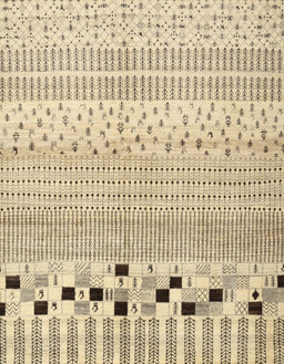 Contemporary Brown Gold Solid Rug, con1523