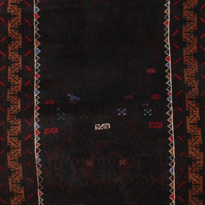 Machine Washable Contemporary Black Brown Rug, wshcon1527