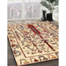 Machine Washable Contemporary Brown Gold Rug in a Family Room, wshcon1529