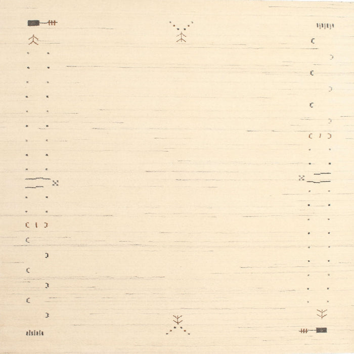 Sideview of Machine Washable Contemporary Gold Rug, wshcon152