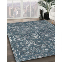 Contemporary Blue Modern Rug, con1530