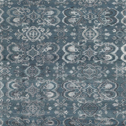 Square Contemporary Blue Modern Rug, con1530