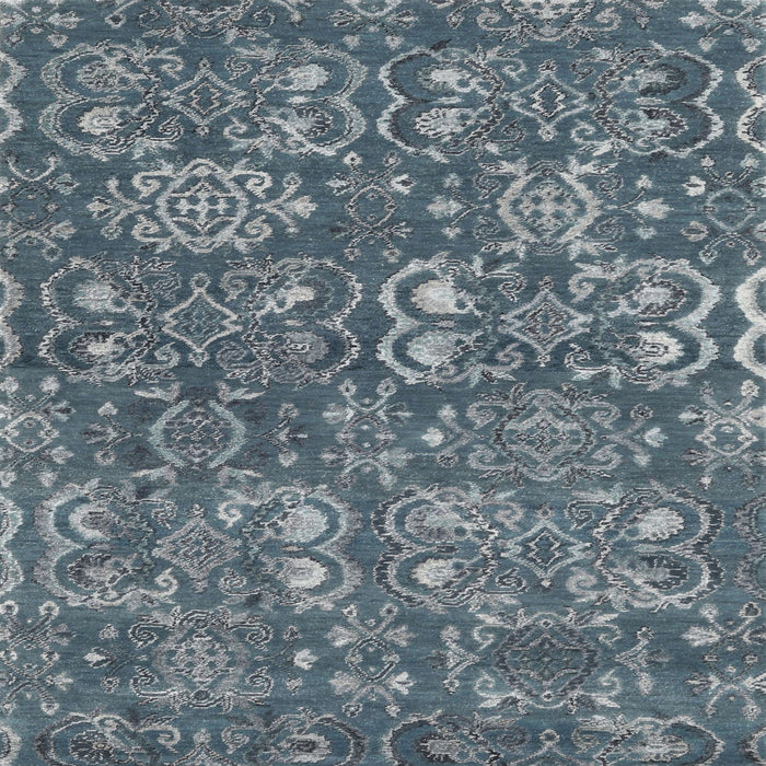 Square Contemporary Blue Modern Rug, con1530