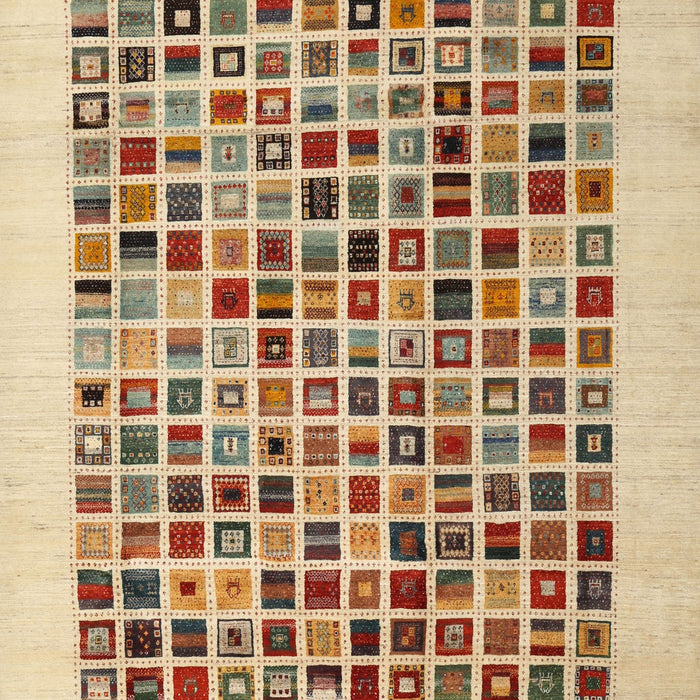 Machine Washable Contemporary Brown Gold Rug, wshcon1531