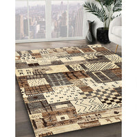 Contemporary Reddish Brown Southwestern Rug, con1532