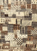 Machine Washable Contemporary Sepia Brown Rug, wshcon1532