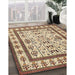 Machine Washable Contemporary Brown Gold Rug in a Family Room, wshcon1533