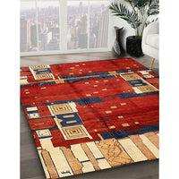 Contemporary Red Modern Rug, con1536