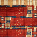 Sideview of Machine Washable Contemporary Red Rug, wshcon1536