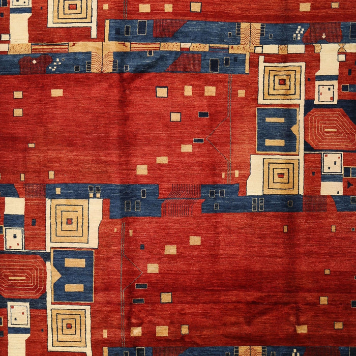 Contemporary Red Modern Rug, con1536