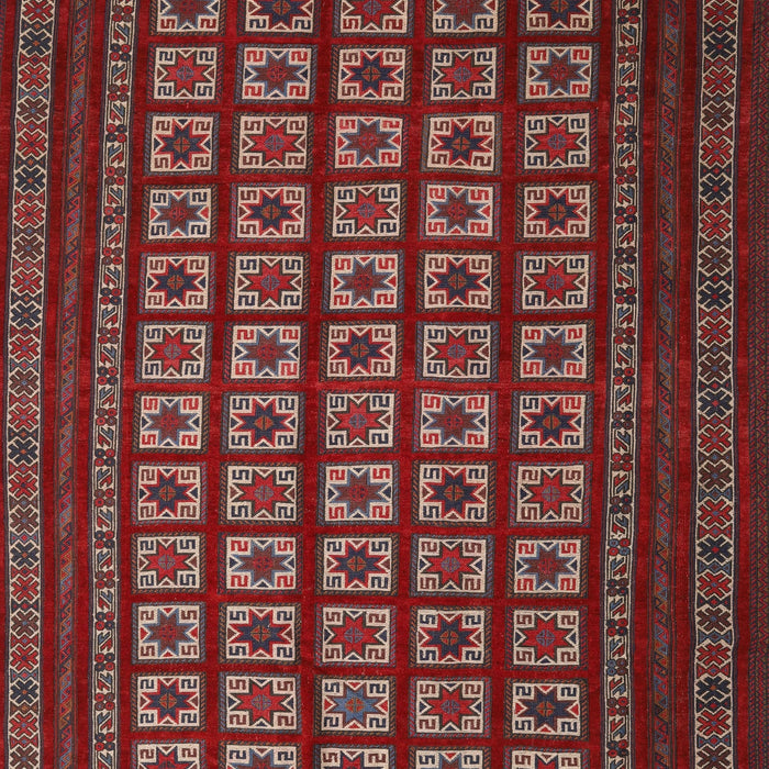 Contemporary Red Modern Rug, con1537