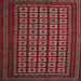 Sideview of Machine Washable Contemporary Tomato Red Rug, wshcon1537