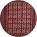 Sideview of Contemporary Red Modern Rug, con1537