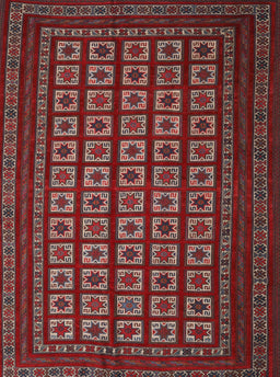 Machine Washable Contemporary Tomato Red Rug, wshcon1537