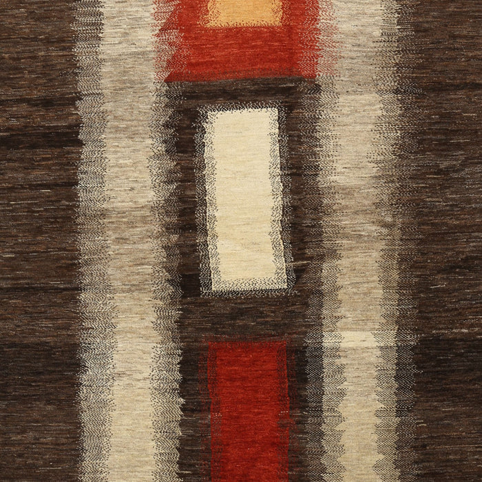 Machine Washable Contemporary Night Red Rug, wshcon1538