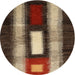 Sideview of Contemporary Red Modern Rug, con1538