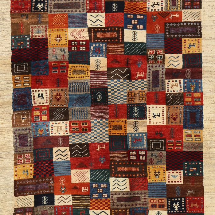 Contemporary Saffron Red Modern Rug, con1539