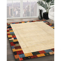 Contemporary Sun Yellow Solid Rug, con1540