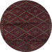 Square Machine Washable Contemporary Deep Red Rug, wshcon1543