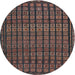 Square Machine Washable Contemporary Bakers Brown Rug, wshcon1544