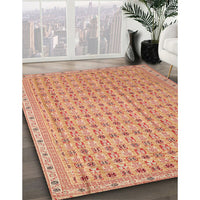 Contemporary Sand Brown Modern Rug, con1545