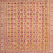 Square Contemporary Sand Brown Modern Rug, con1545