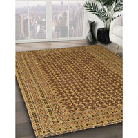 Contemporary Saddle Brown Southwestern Rug, con1546