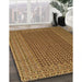 Machine Washable Contemporary Saddle Brown Rug in a Family Room, wshcon1546