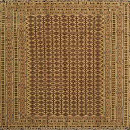 Sideview of Machine Washable Contemporary Saddle Brown Rug, wshcon1546