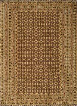 Contemporary Saddle Brown Southwestern Rug, con1546