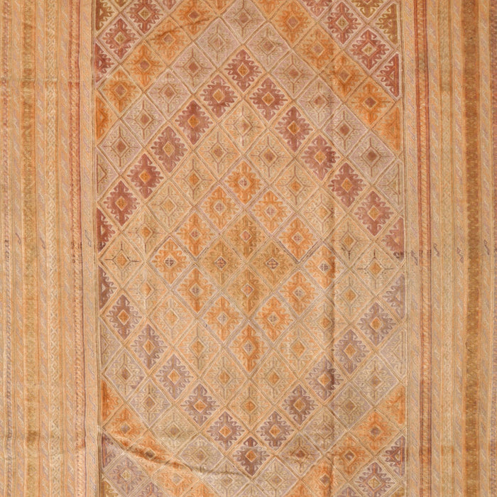 Machine Washable Contemporary Orange Rug, wshcon1547