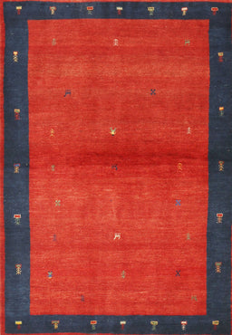 Contemporary Chestnut Brown Modern Rug, con1548