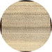 Sideview of Contemporary Brown Gold Solid Rug, con1549