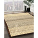 Contemporary Brown Gold Solid Rug in Family Room, con1549