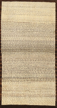 Machine Washable Contemporary Brown Gold Rug, wshcon1549